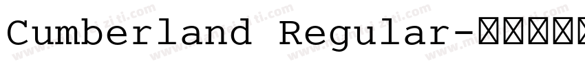 Cumberland Regular字体转换